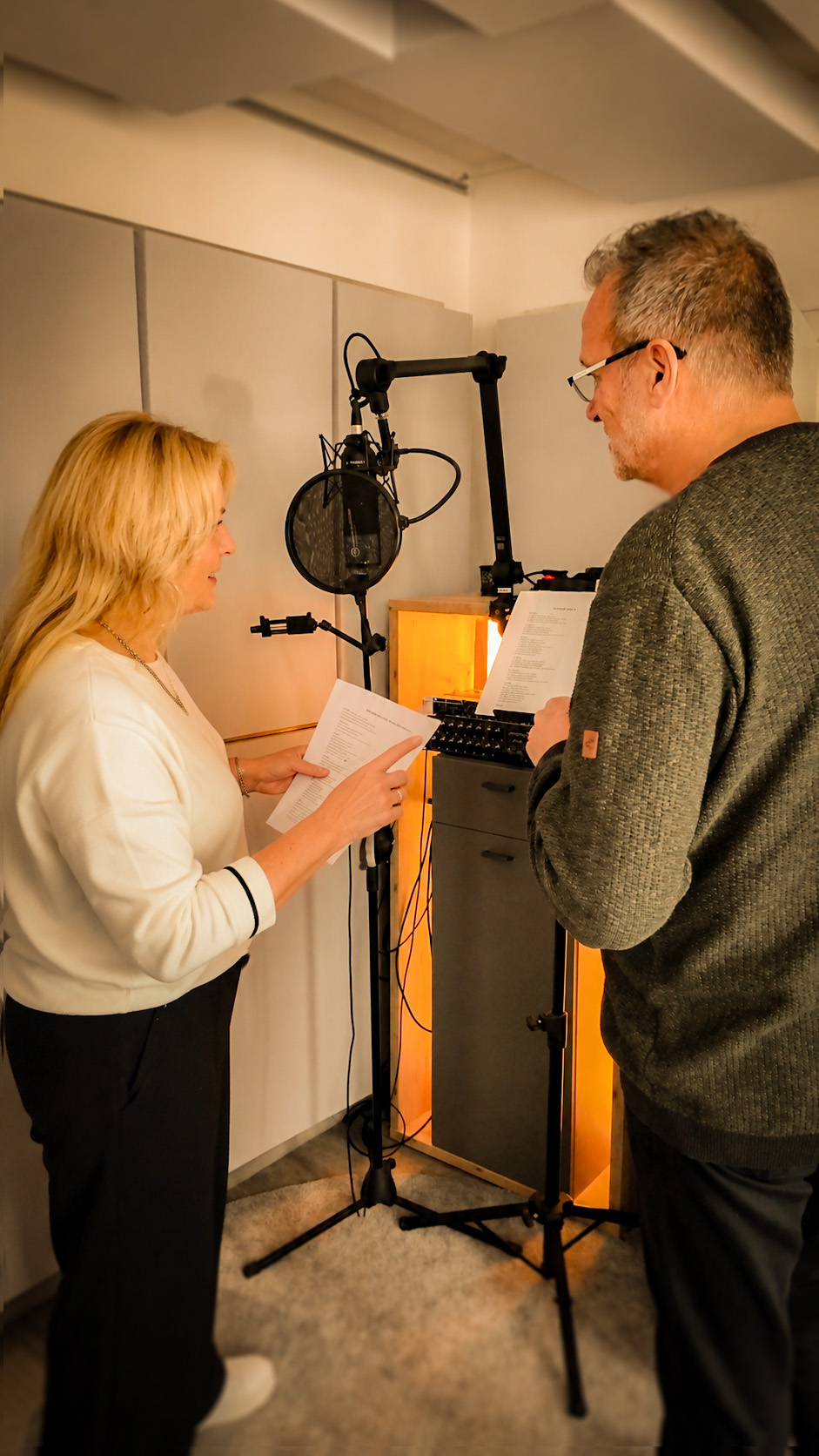 Gesangsaufnahme im Tonstudio JD-AudioPro in Oberhausen